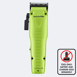 BaBylissPRO FXONE Low-Profile Neon Yellow Interchangeable Battery Clipper (FX829YLT)