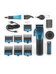 BaByliss PRO FXONE BlueFX Limited Edition Black & Blue All-Metal Interchangeable- Battery Cordless Clipper (FX899BL)