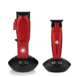 StyleCraft Super-Torque Modular Rebel Clipper & Trimmer Combo Set - Red